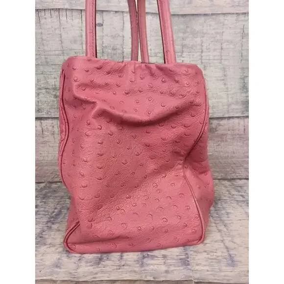 Kate Spade Pink Ostrich-embossed Leather Anisha Bexley Shoulder Bag - Picture 10 of 16